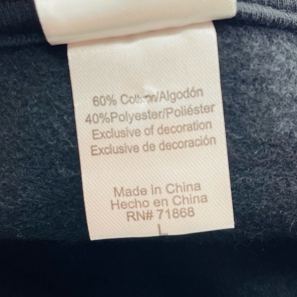 Black NASA Hoodie w/ Rainbow Logo, Planet Earth, Fleece-Lined - Picture 6 of 6